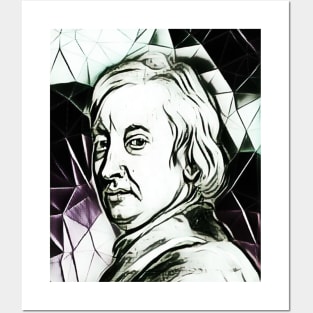 John Dryden Black and White Portrait | John Dryden Artwork 3 Posters and Art